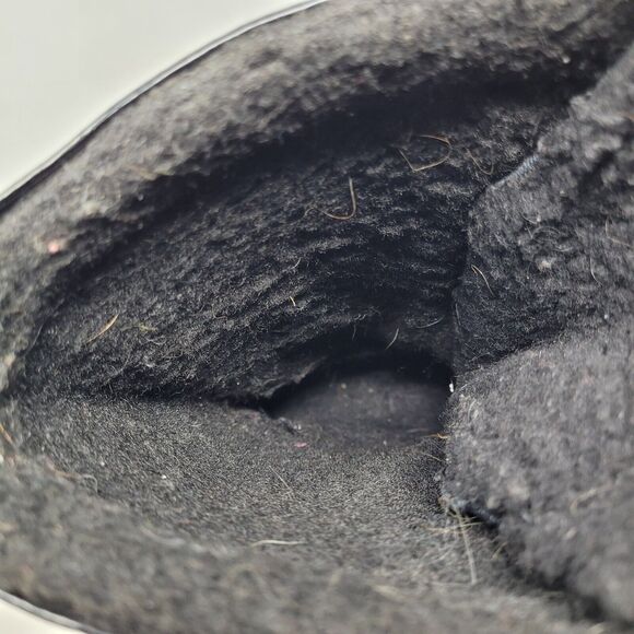 Coach Peggey Boots Womens 7.5 Signature Black Peggy Lace Up Mid-Calf Winter Snow - Picture 6 of 7